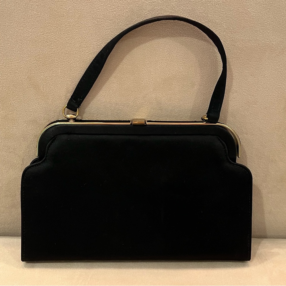 Black Evening Purse with Gold accents